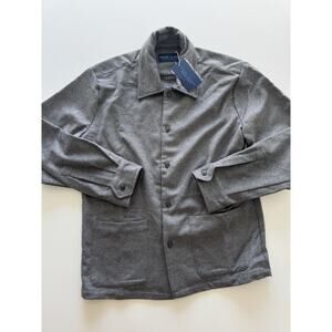 Grand Le Mar Grey Cashmere Wool Shirt Jacket Large Men’s NWT